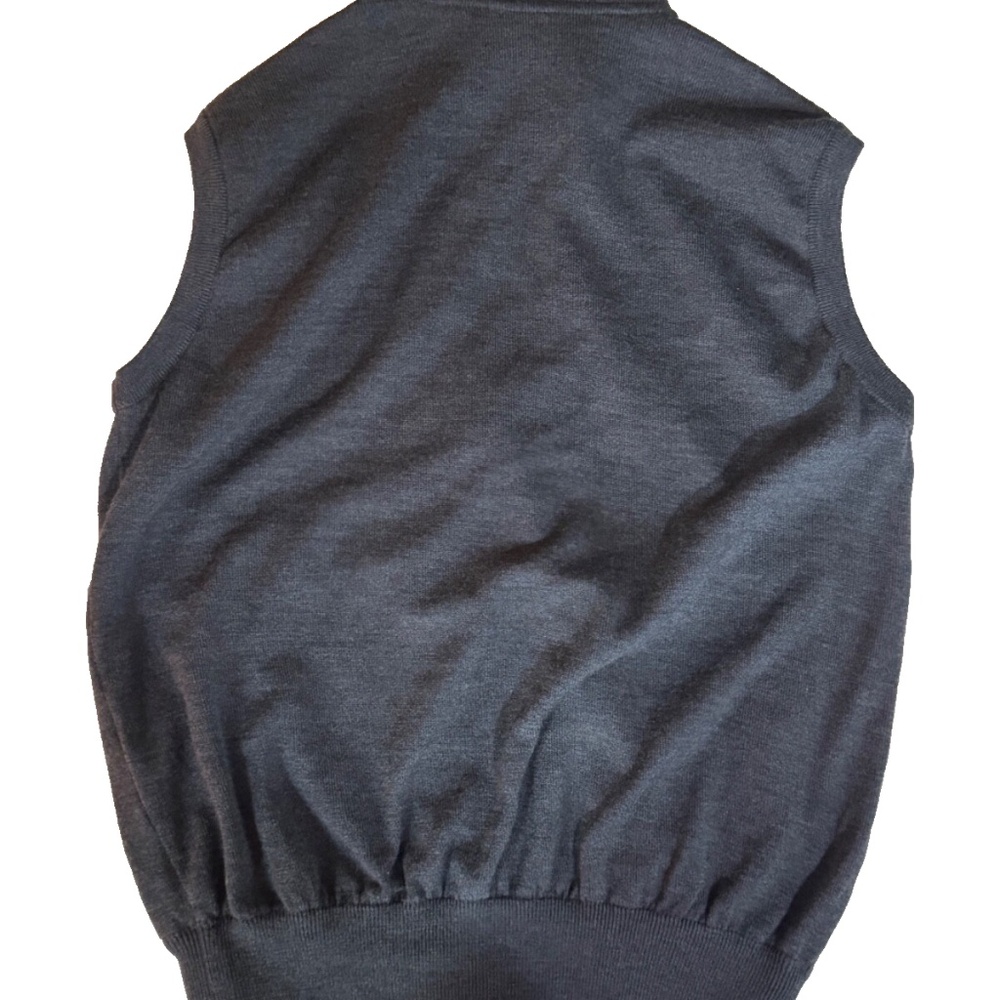 Paul & Shark Men's L Fleece Vest Gray Cool Touch Lined RIRI Italy Yachting - Picture 2 of 8